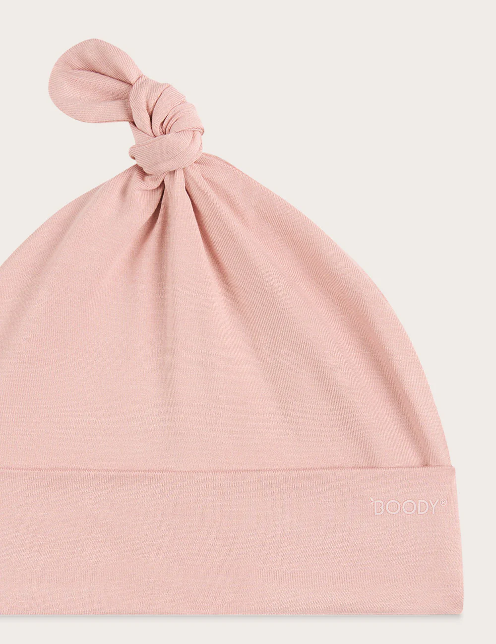 Baby Knotted Beanie - Dusty Pink - Image 3