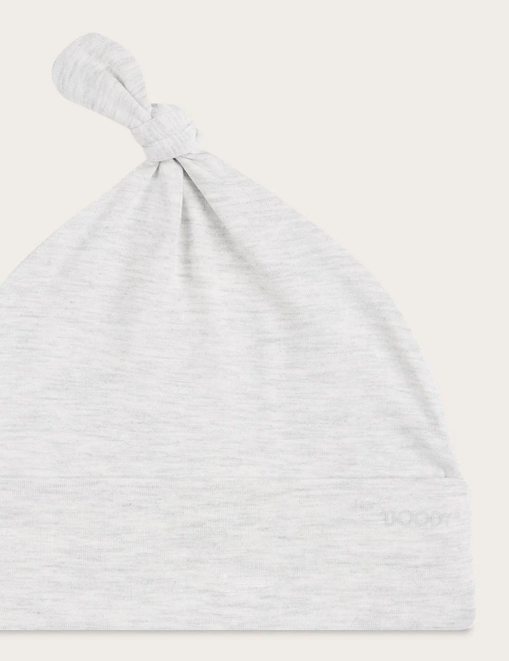 Baby Knotted Beanie - Heather Grey - Image 3