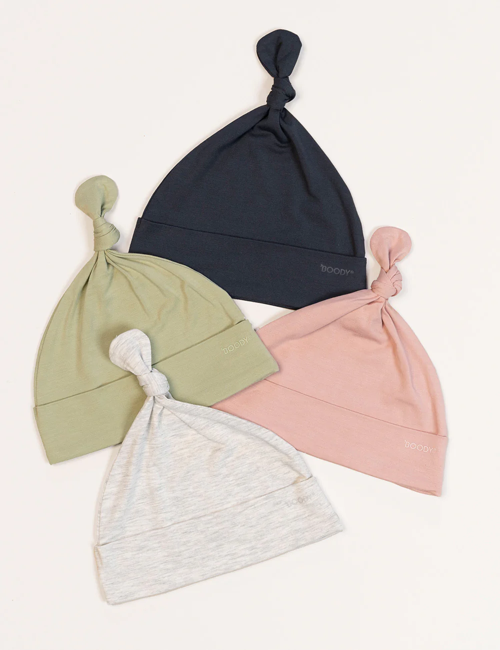 Baby Knotted Beanie - Heather Grey - Image 4