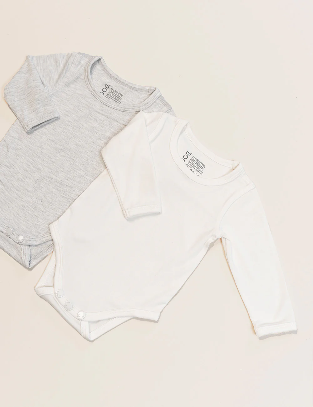 Baby Long Sleeve Bodysuit - Natural White - Image 4