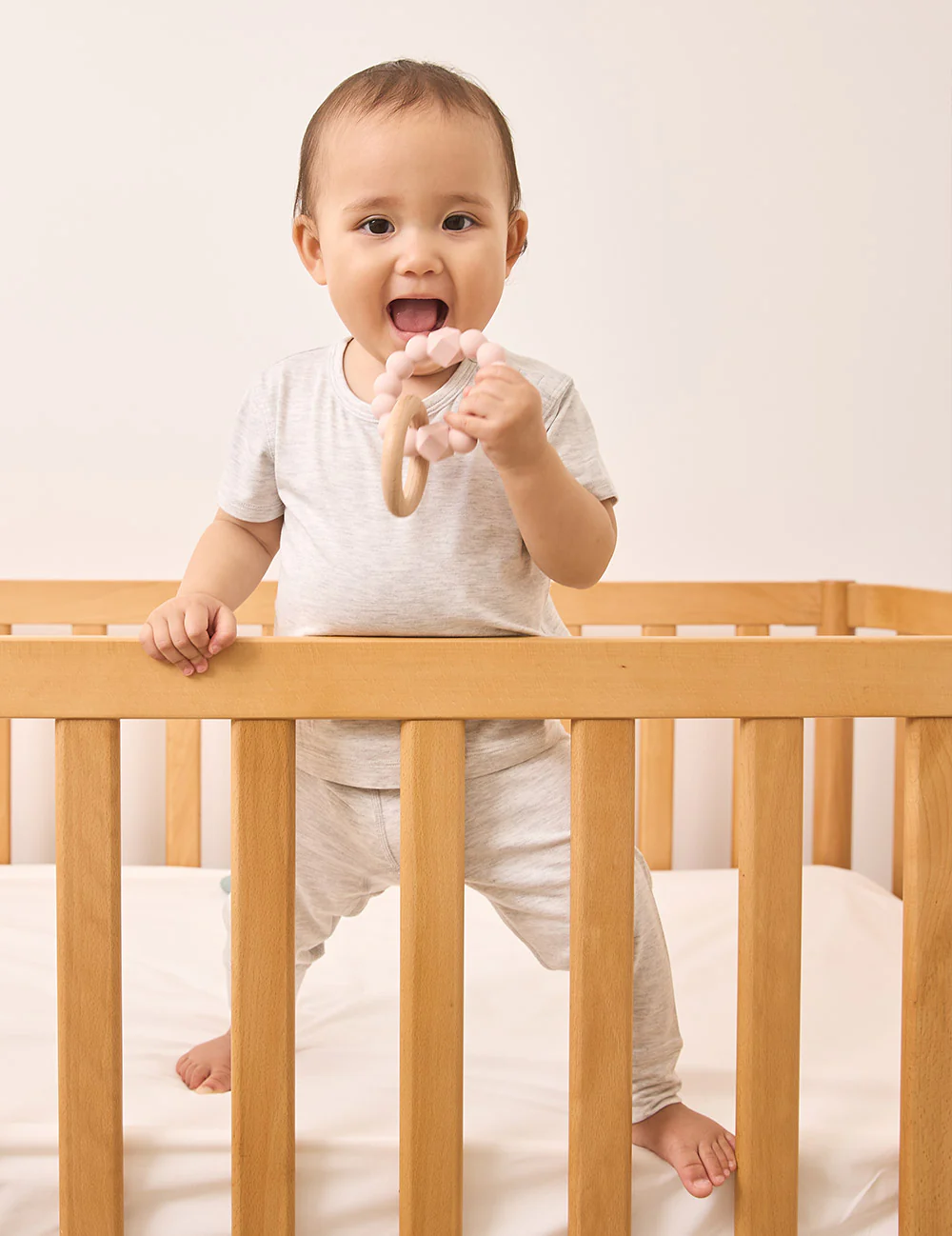 Baby Short Sleeve T-Shirt - Heather Grey - Image 4