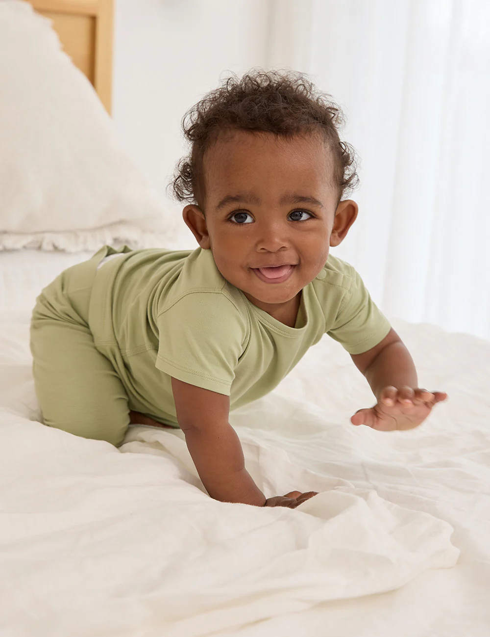 Baby Short Sleeve T-Shirt - Sage - Image 4