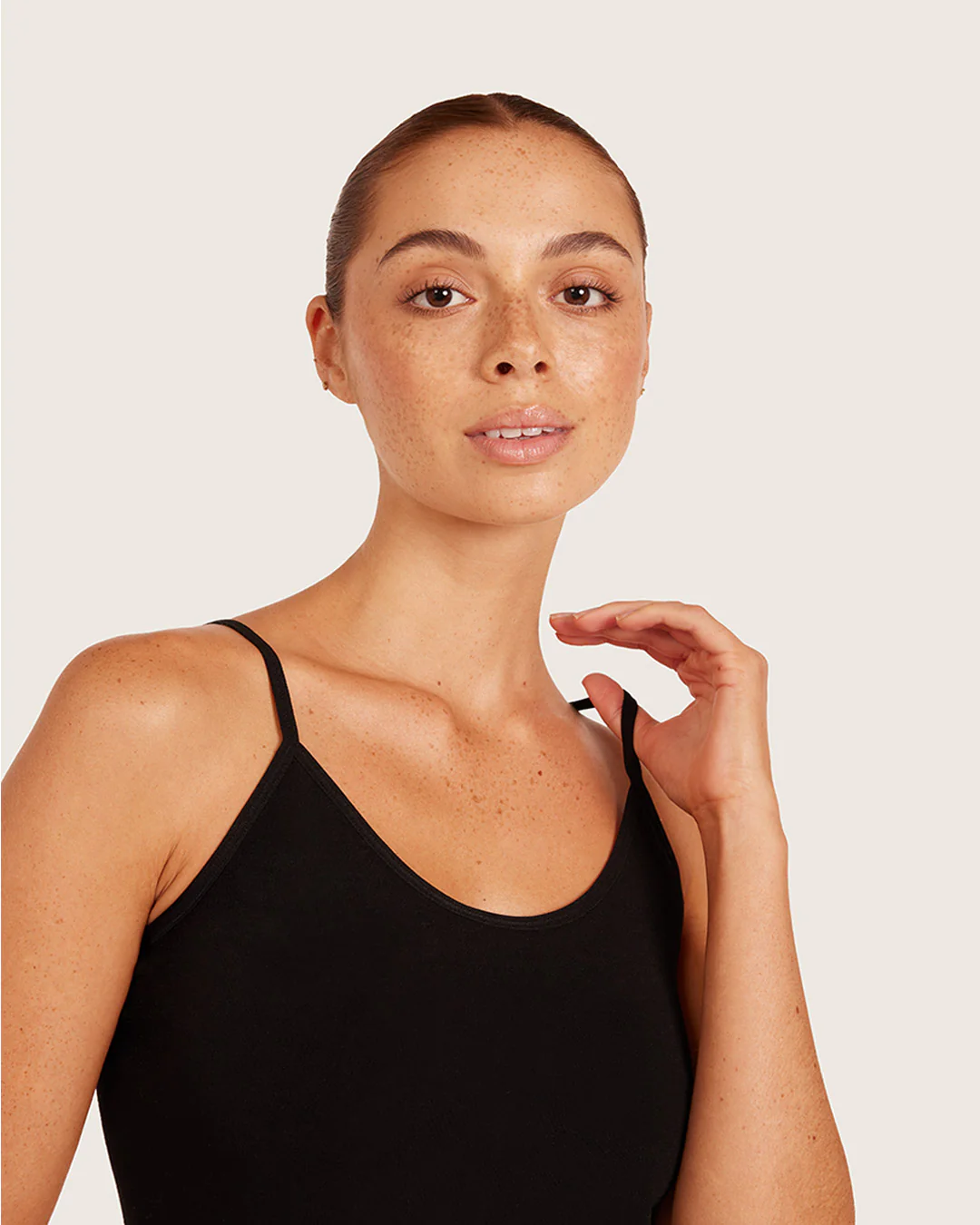 Base Layer Cami Top - Black - Image 4