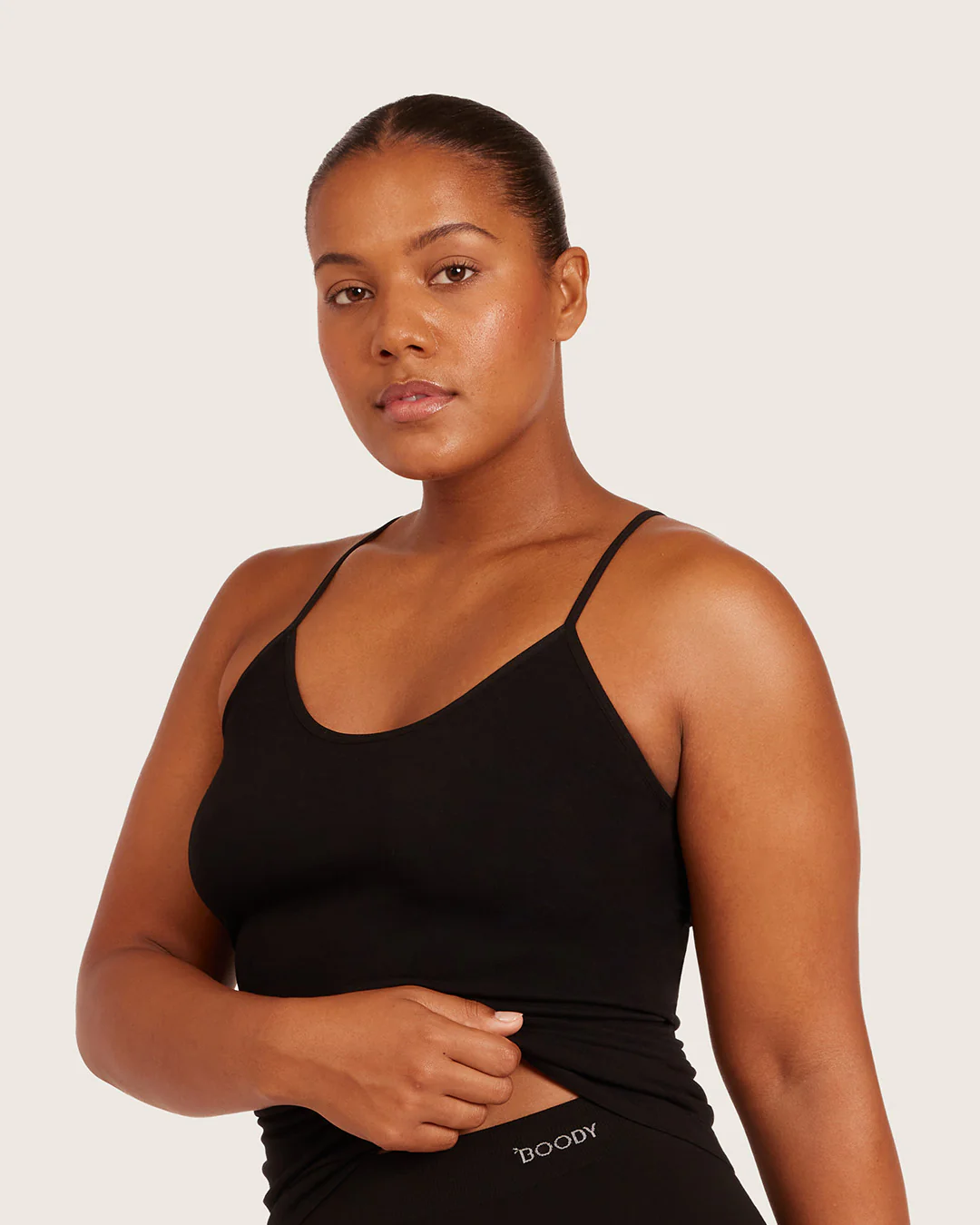 Base Layer Cami Top - Black - Image 7