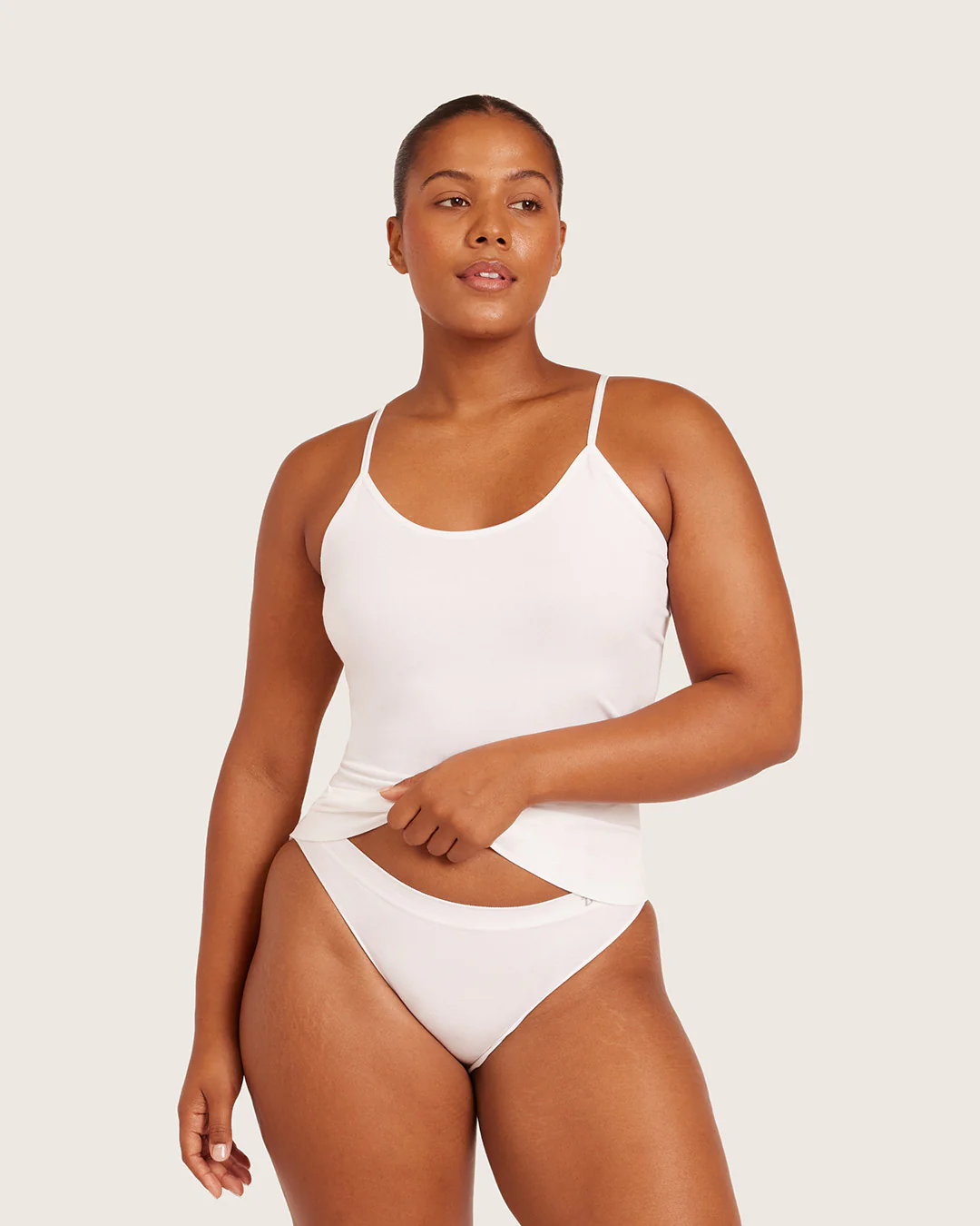 Base Layer Cami Top - White - Image 4