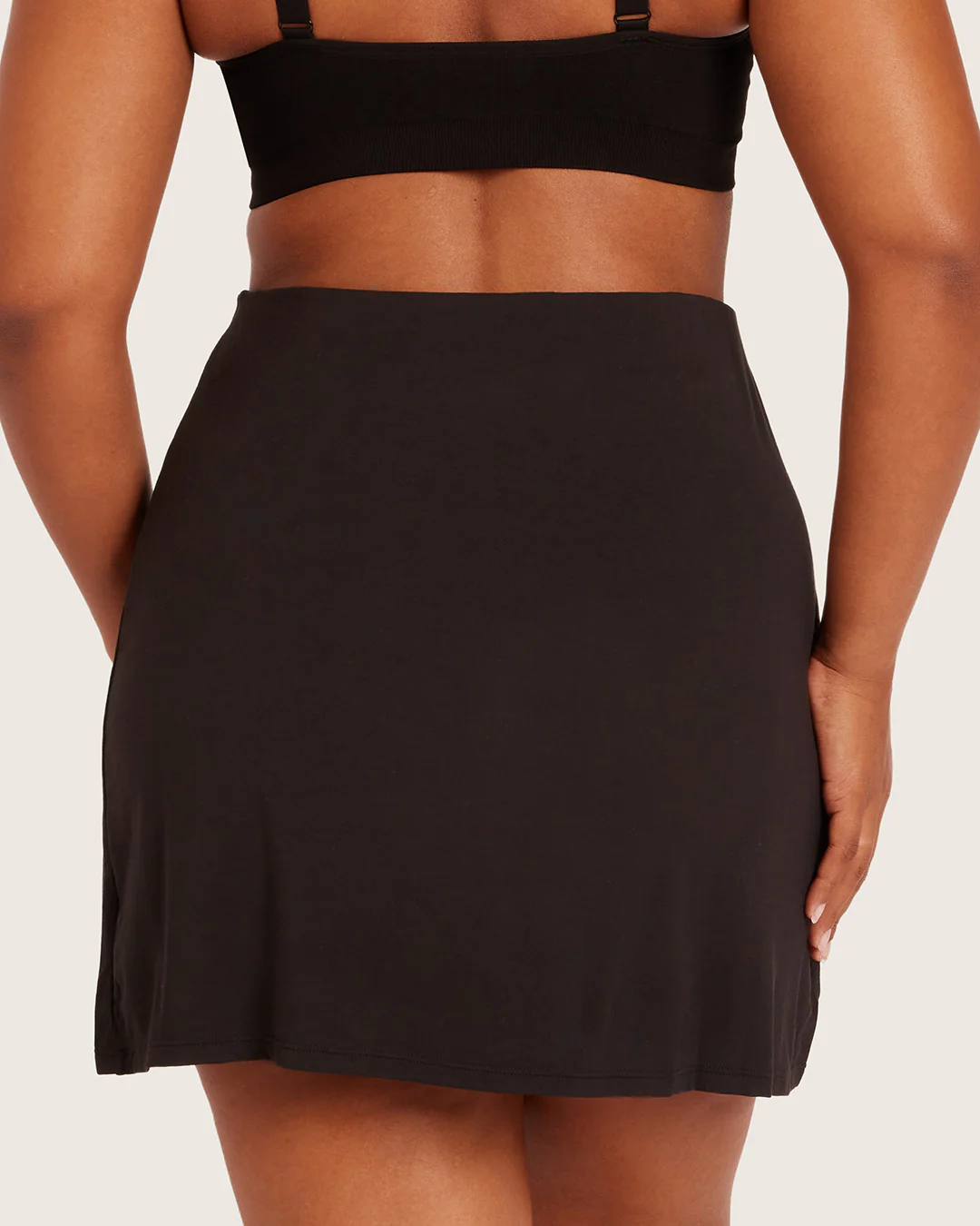 Base Layer Everyday Slip Skirt - Black - Image 8