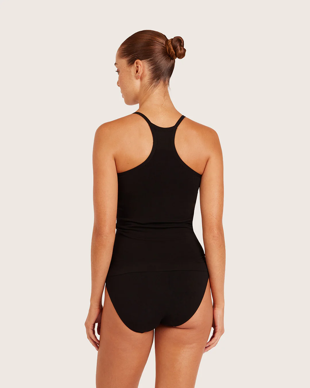 Base Layer Racerback Cami Top - Black - Image 3