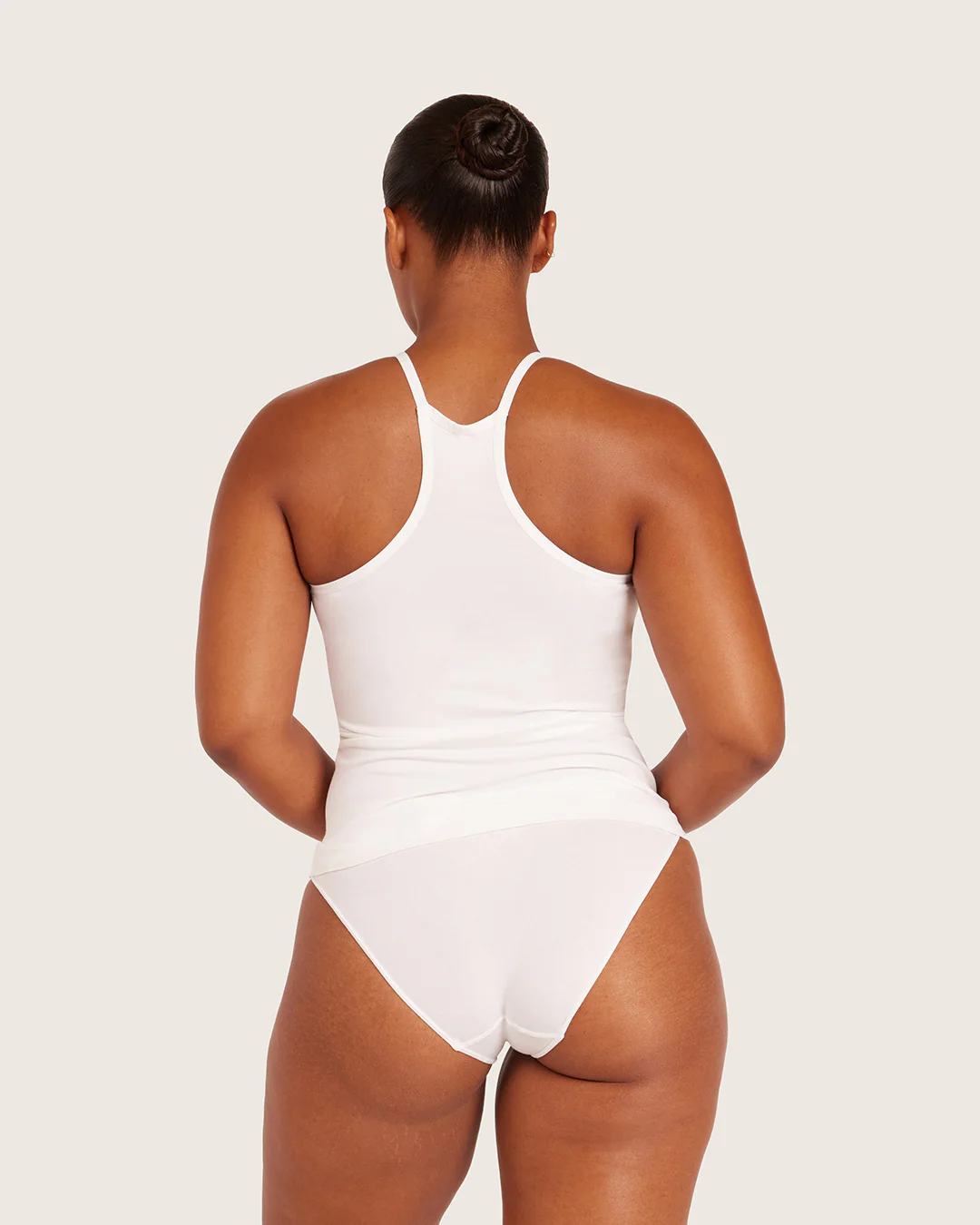 Base Layer Racerback Cami Top - White - Image 6