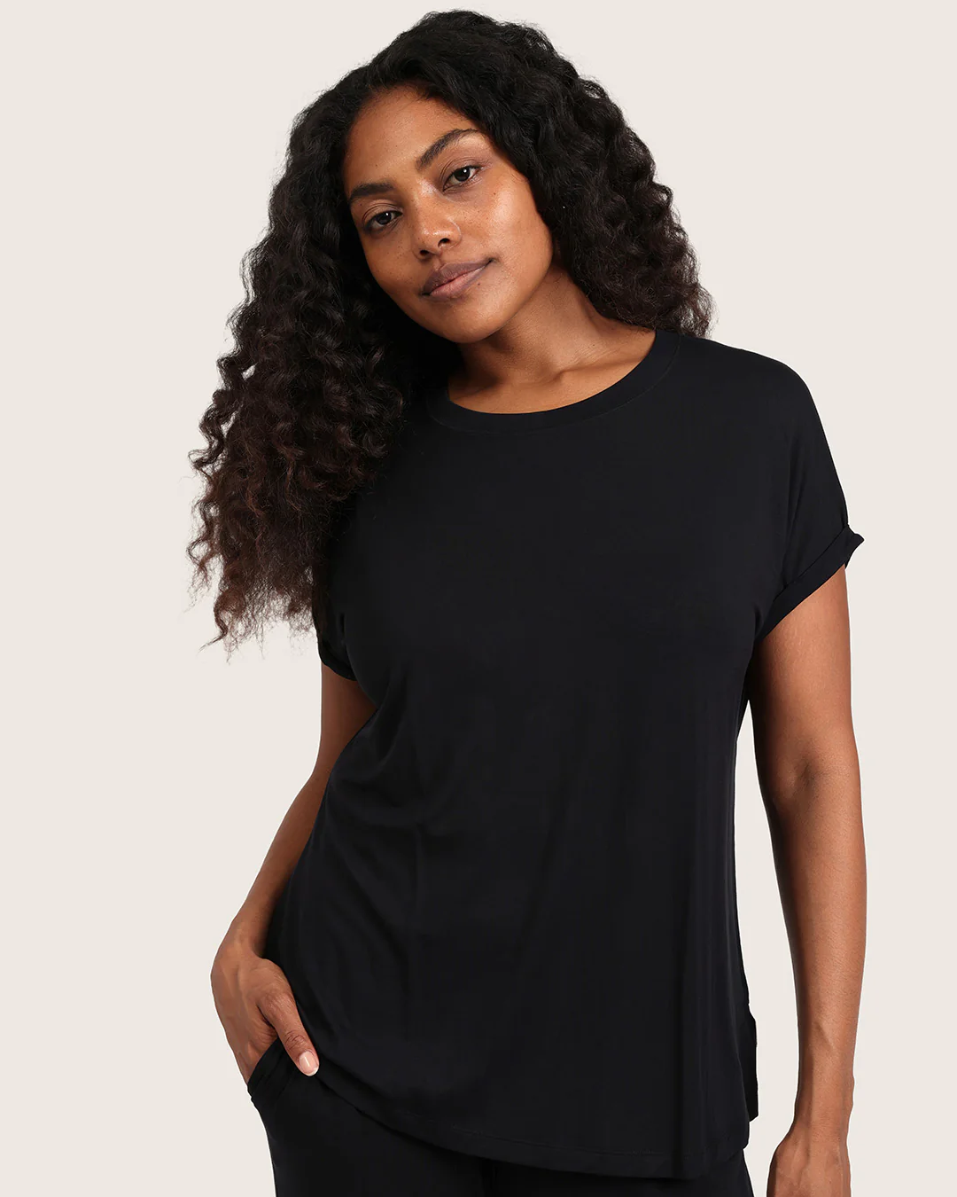 Downtime Lounge Top - Black - Image 11