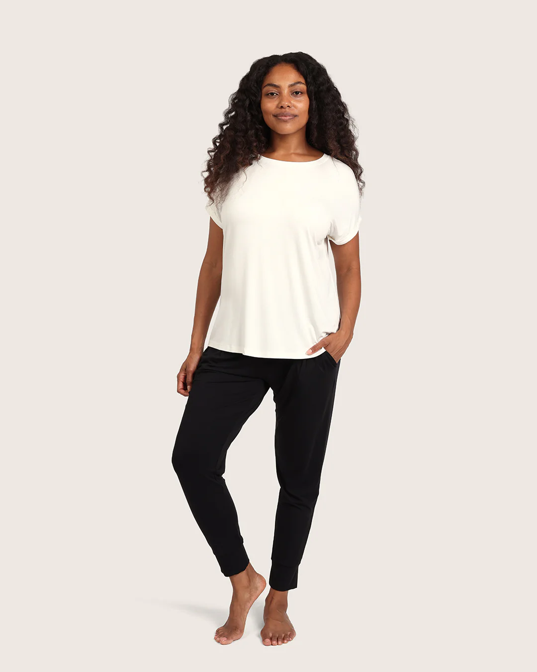 Downtime Lounge Top - Natural White - Image 10