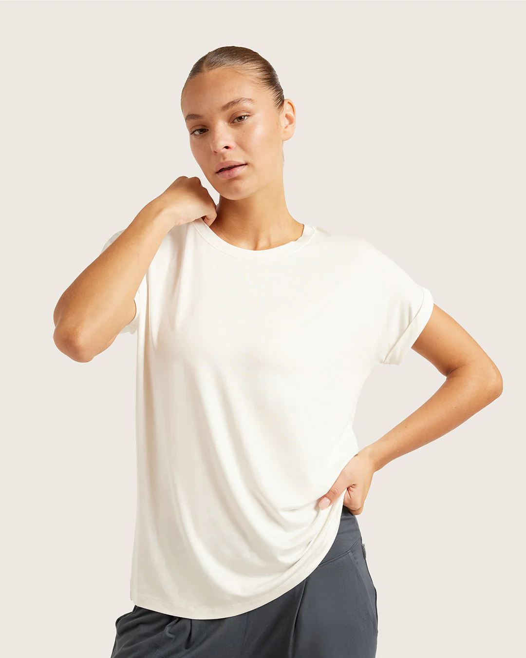 Downtime Lounge Top - Natural White - Image 4
