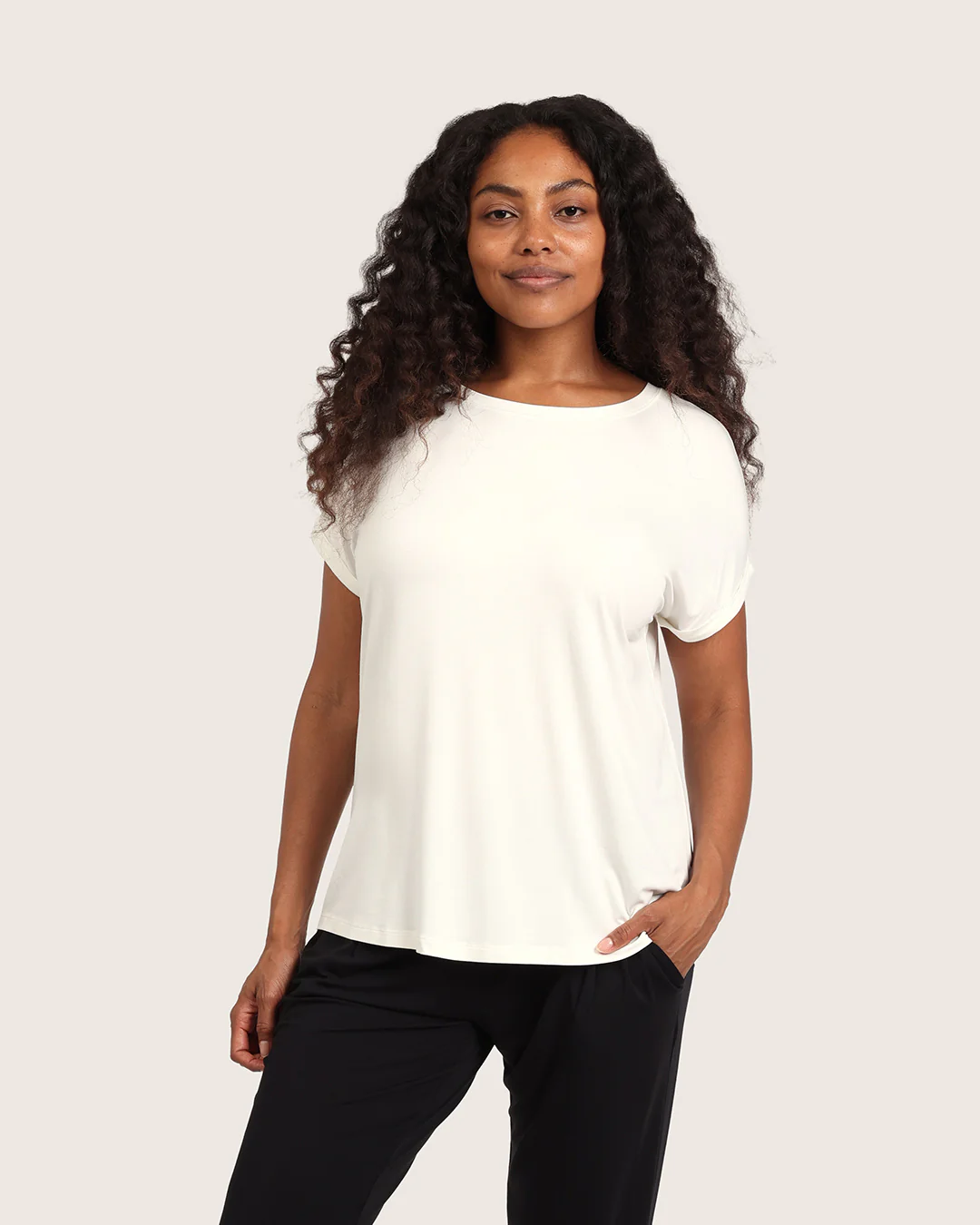 Downtime Lounge Top - Natural White - Image 6