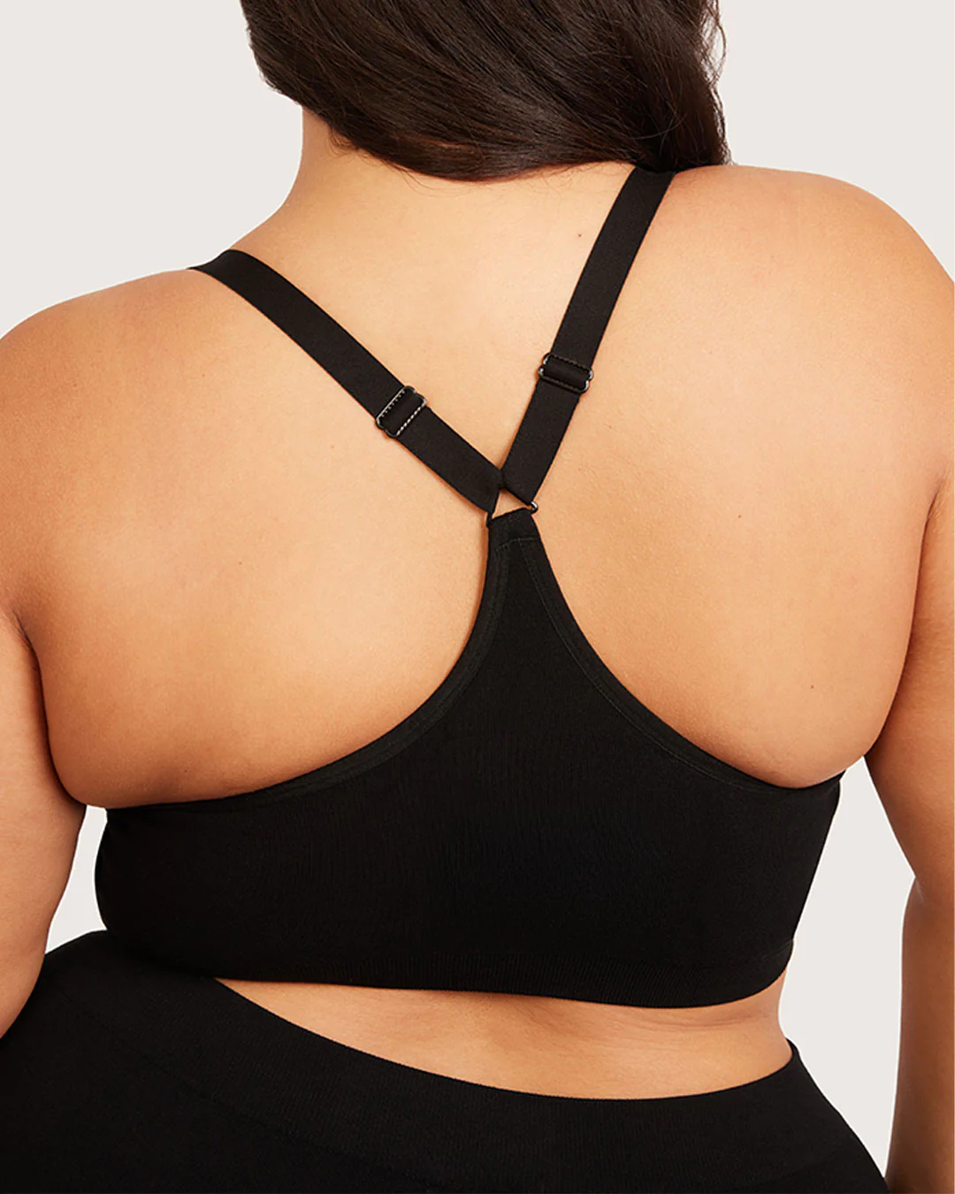 Full Bust Wireless Racerback Bra - Black - Image 14
