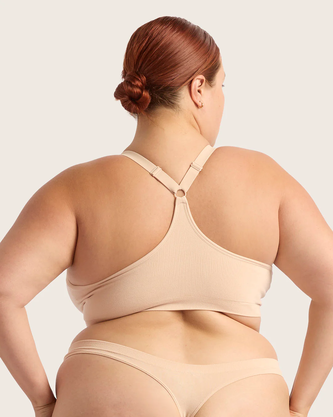 Full Bust Wireless Racerback Bra - Shell - Image 6