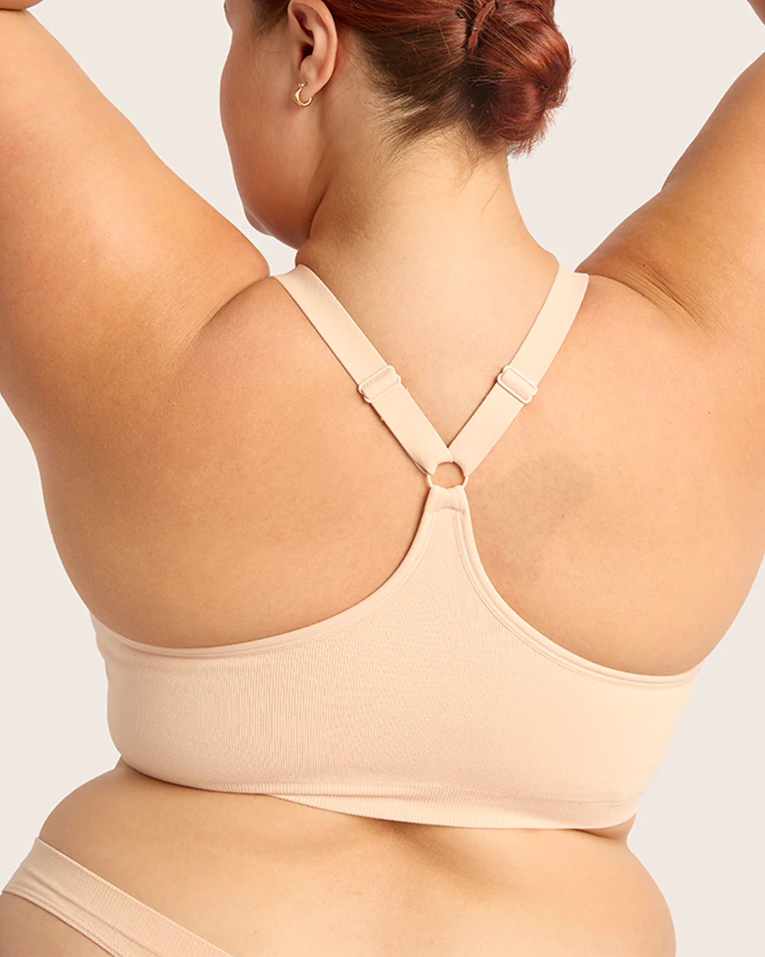 Full Bust Wireless Racerback Bra - Shell - Image 7