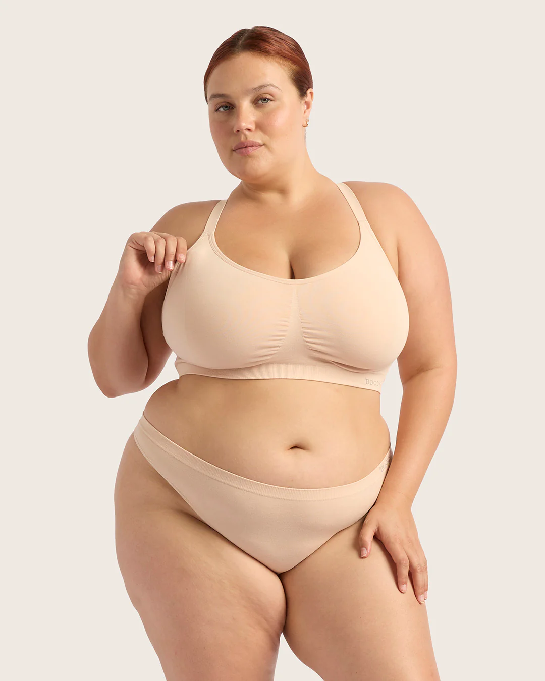 Full Bust Wireless Racerback Bra - Shell - Image 8