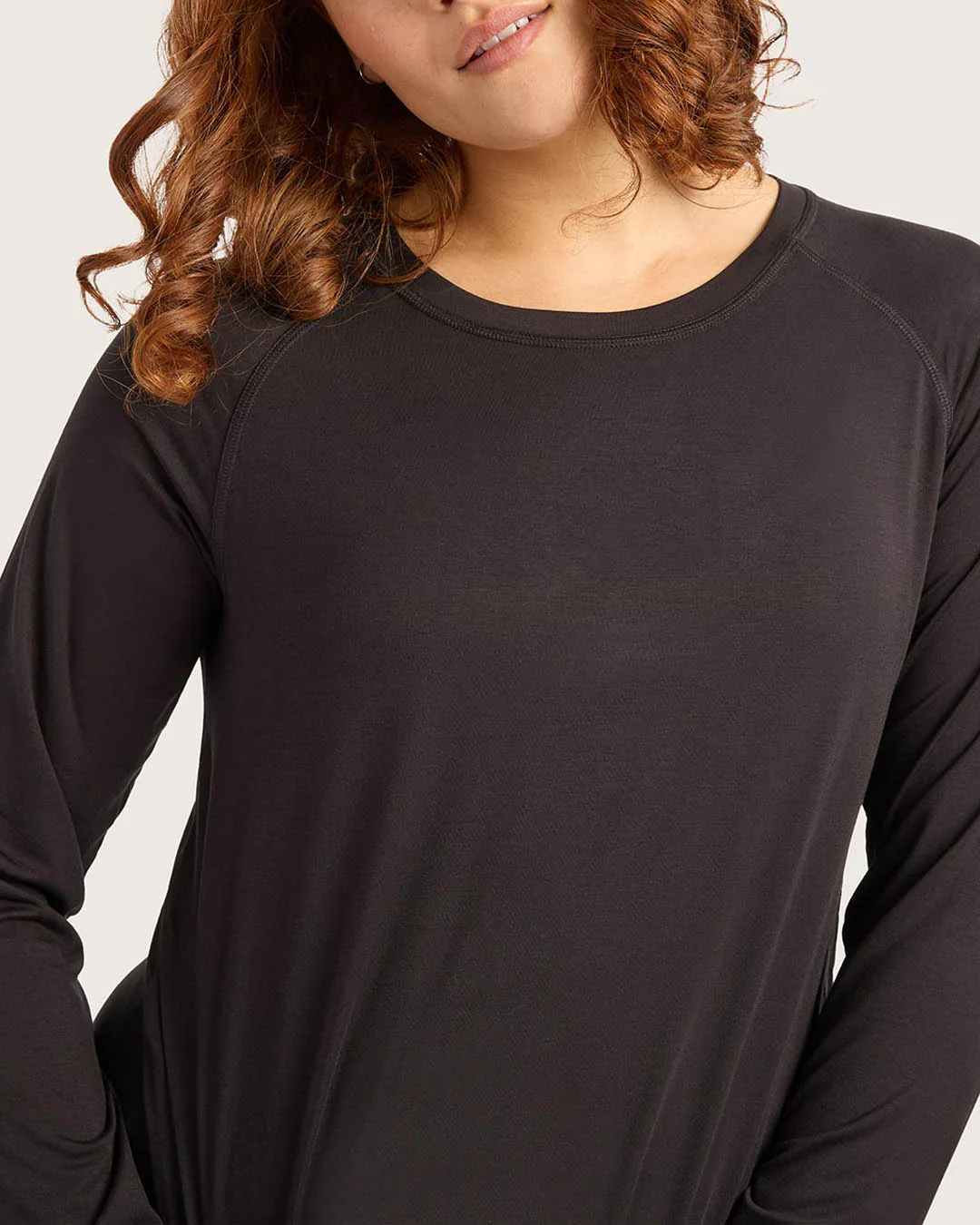Goodnight Raglan Sleep Top - Black - Image 21