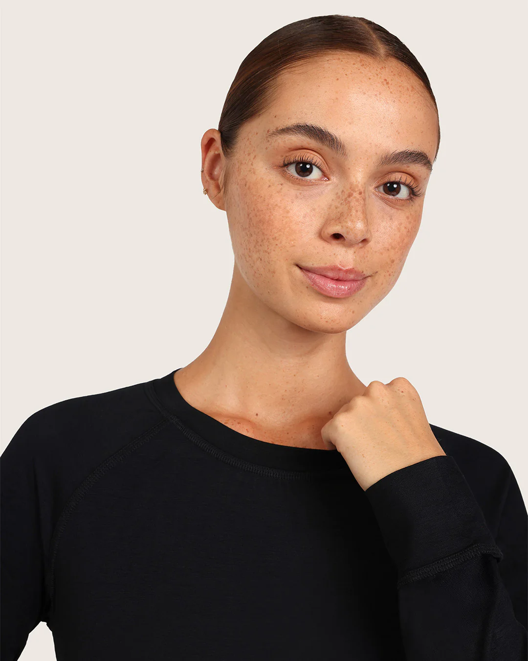 Goodnight Raglan Sleep Top - Black - Image 4
