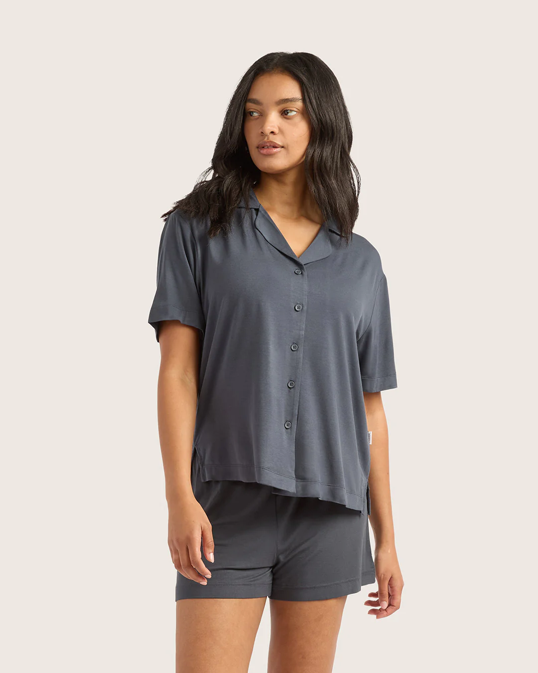 Goodnight Short Sleeve Sleep Shirt - Storm - Image 3