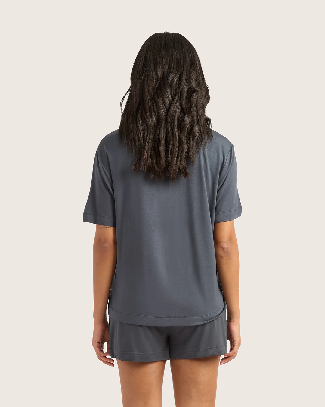 Goodnight Short Sleeve Sleep Shirt - Storm - Image 4