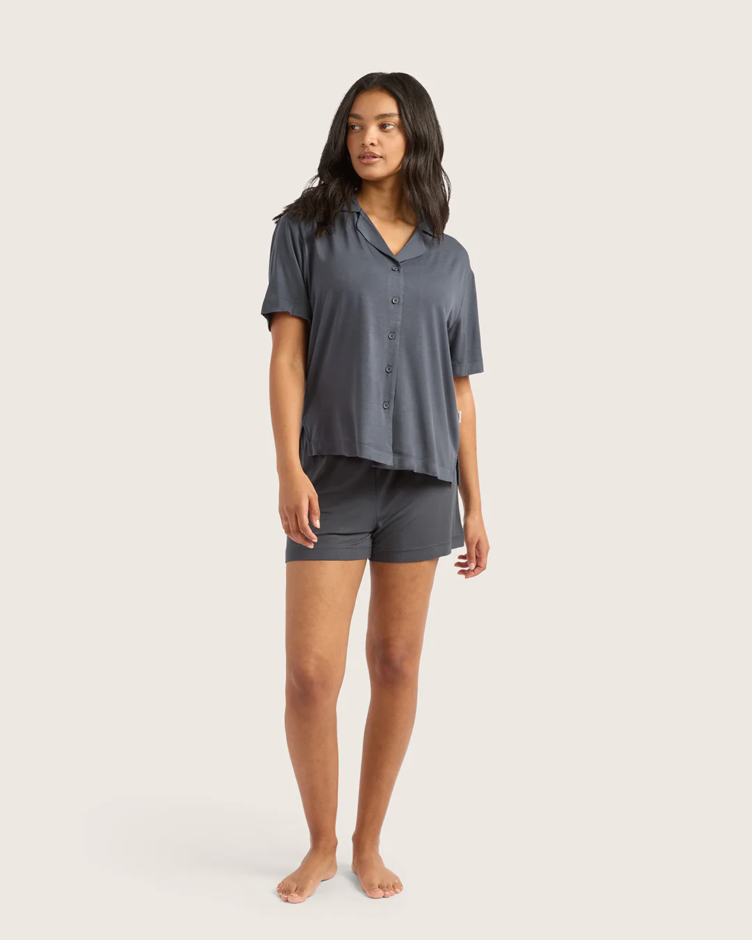 Goodnight Short Sleeve Sleep Shirt - Storm - Image 5