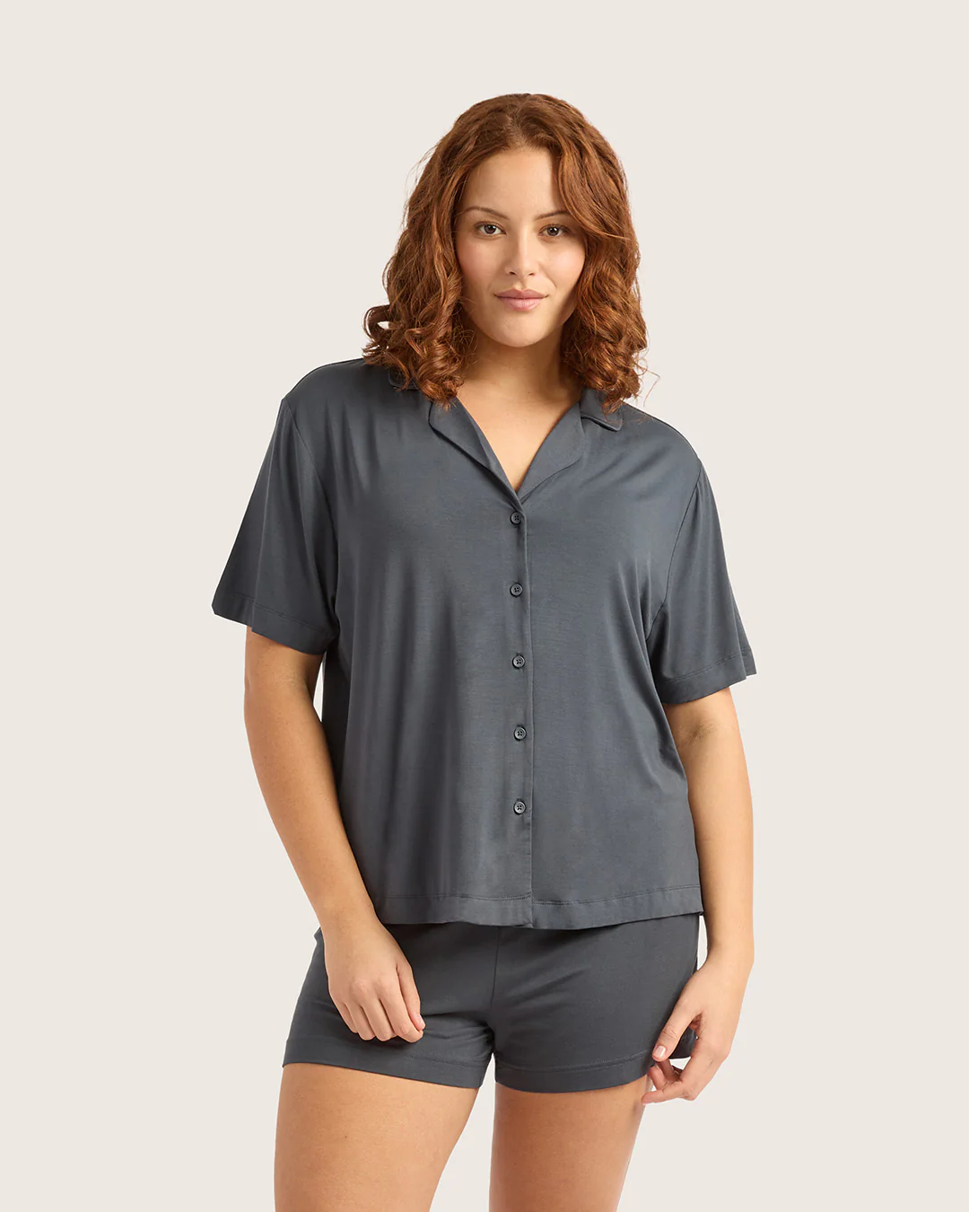 Goodnight Short Sleeve Sleep Shirt - Storm - Image 6