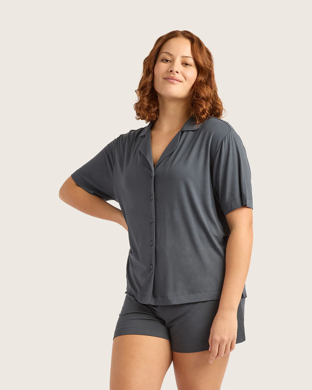 Goodnight Short Sleeve Sleep Shirt - Storm - Image 7