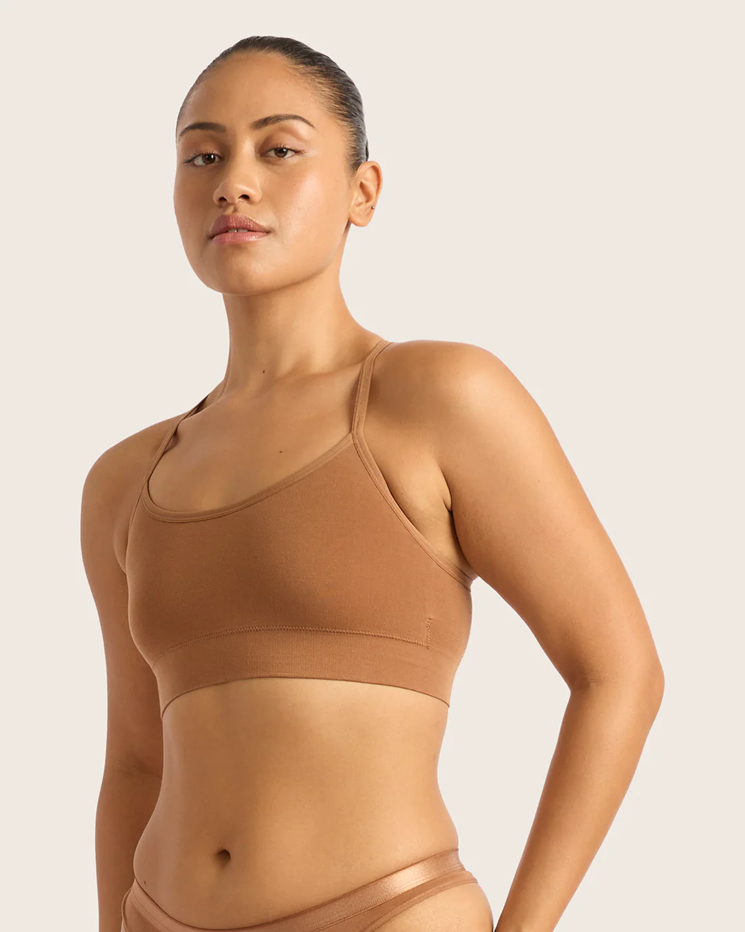 LYOLYTE Racerback Bralette - Maple - Image 8