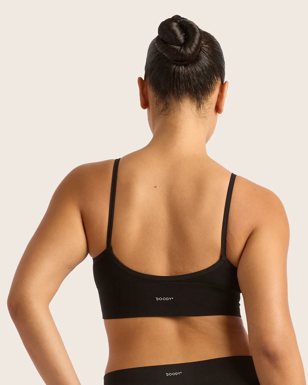 LYOLYTE Ribbed Low Back Bralette - Black - Image 8