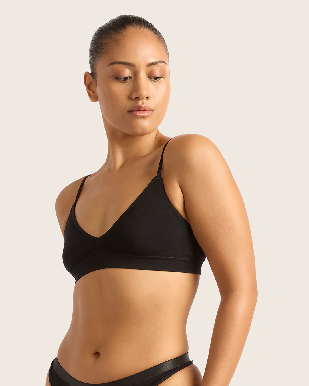 LYOLYTE Triangle Bralette - Black - Image 8