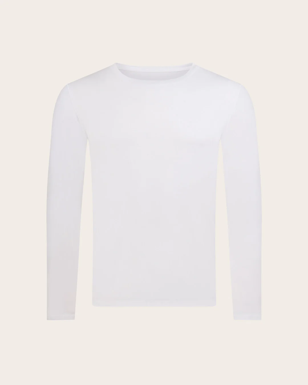 Men's Base Layer Long Sleeve Crew Neck T-Shirt - White - Image 7