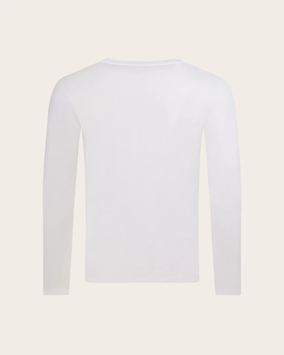 Men's Base Layer Long Sleeve Crew Neck T-Shirt - White - Image 8