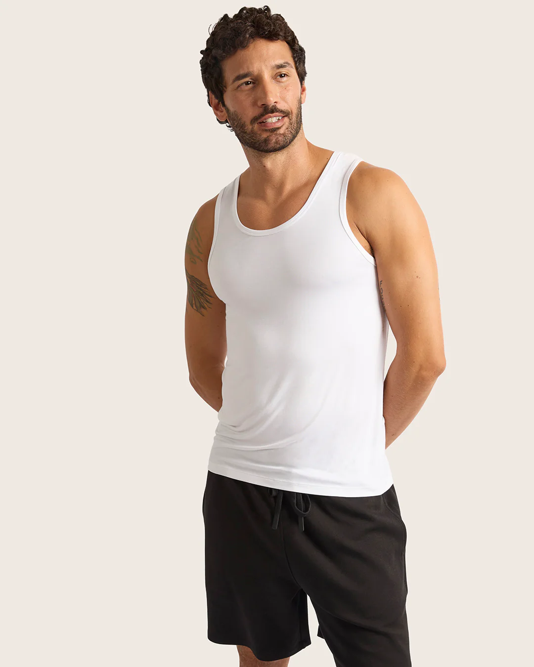 Men's Base Layer Tank Top - White - Image 4