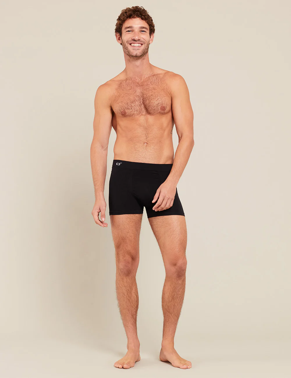 Men's Seamfree Boxer Briefs - Black - Image 12