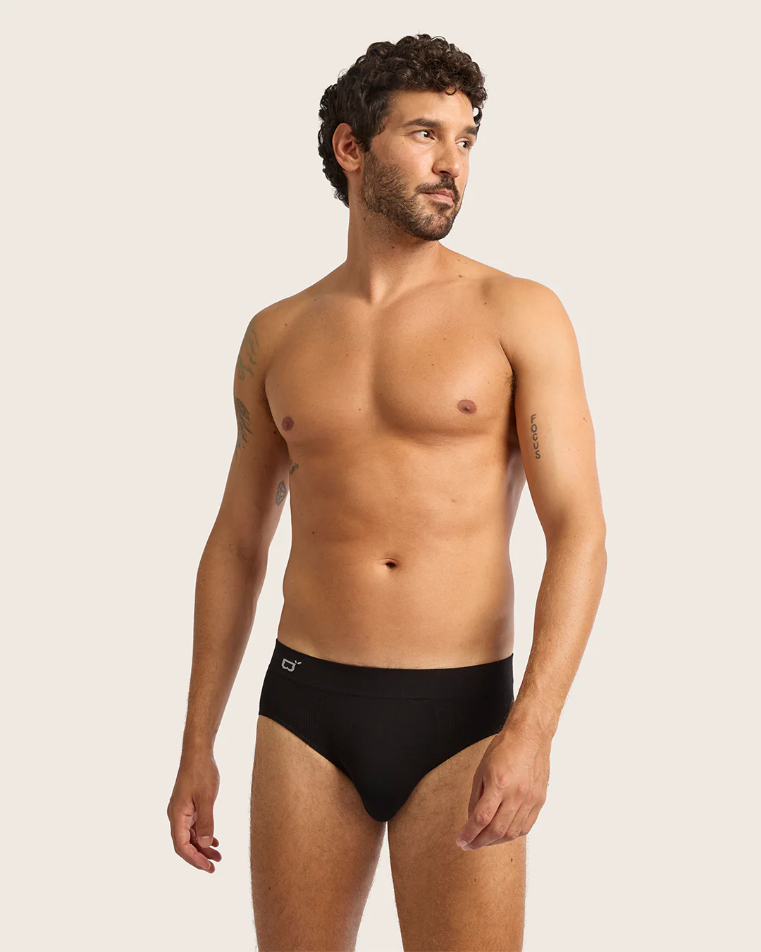 Men's Seamfree Briefs - Black - Image 3