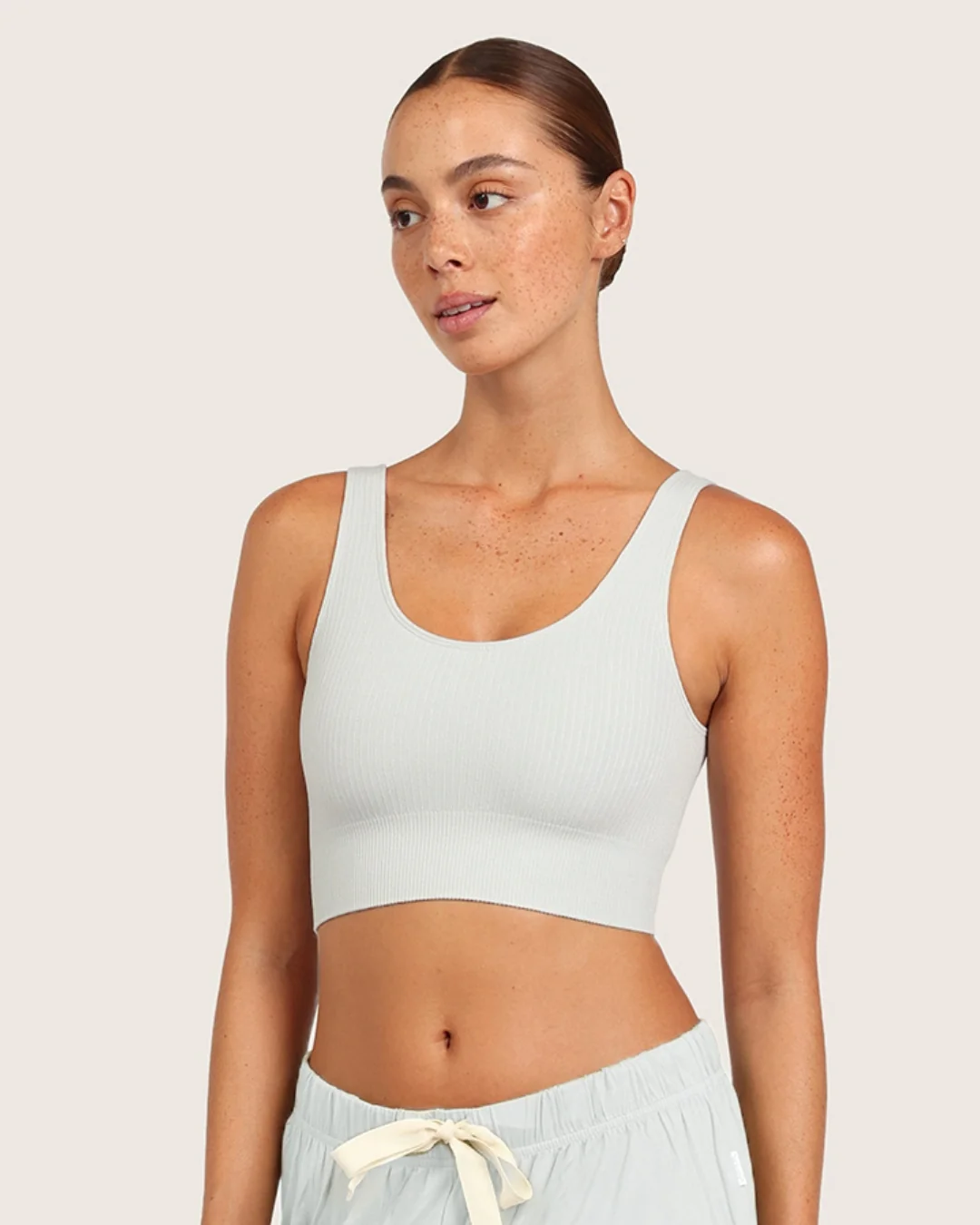 Ribbed Seamfree Crop-Dove - Image 3