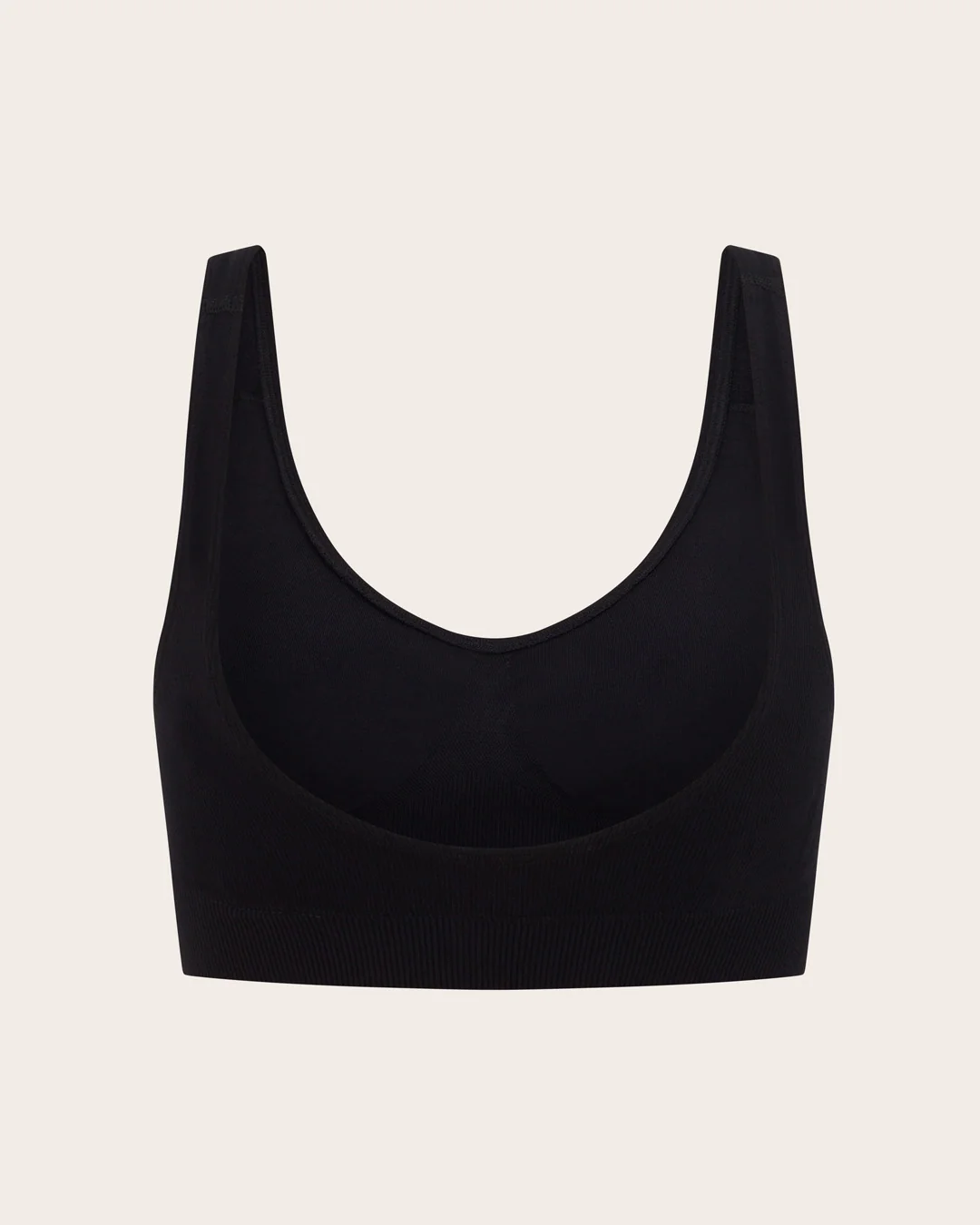 Seamfree Padded Crop Bra - Black - Image 15