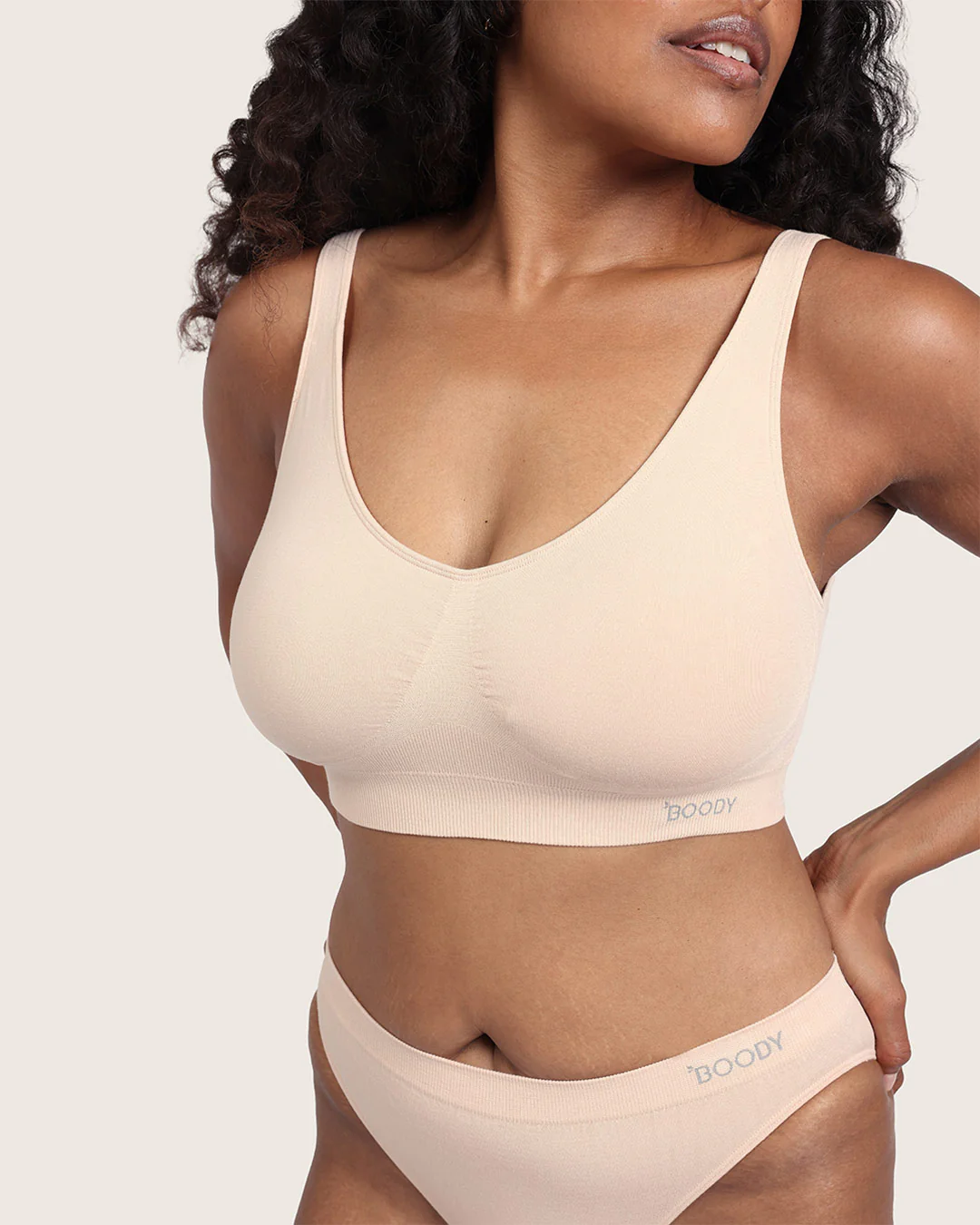 Seamfree Padded Crop Bra - Shell - Image 10