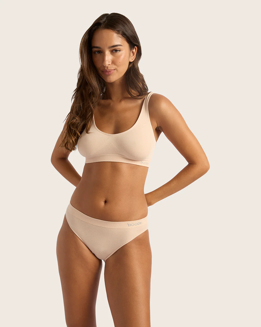 Seamfree Padded Crop Bra - Shell - Image 5