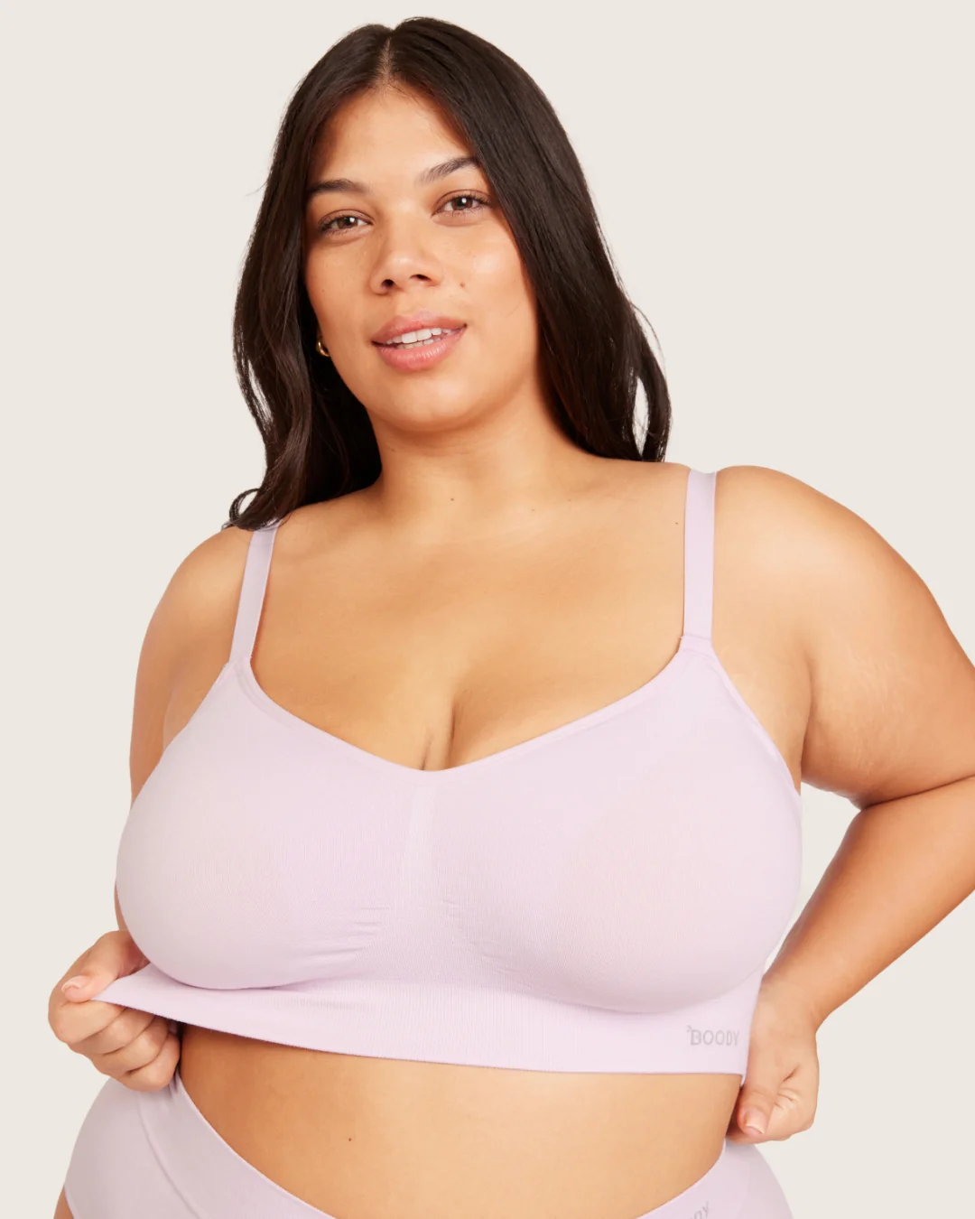 Wireless Full Bust T-Shirt Bra - Orchid - Image 10