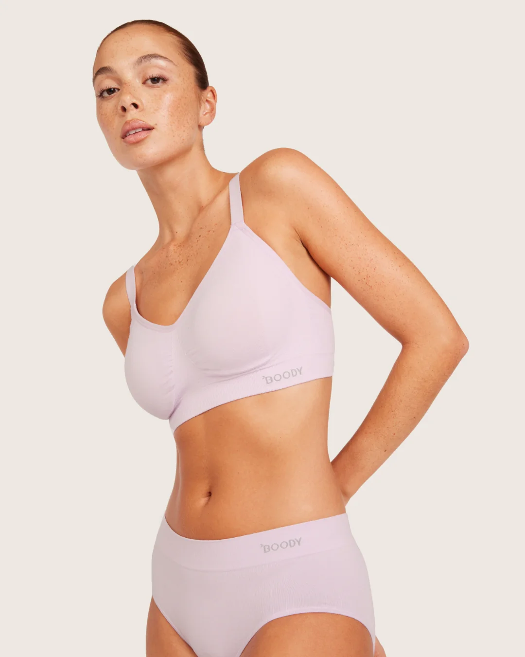 Wireless Full Bust T-Shirt Bra - Orchid - Image 5