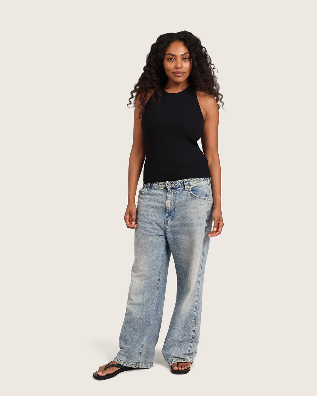 Women's Ribbed Racerback Tank - Black - Image 8